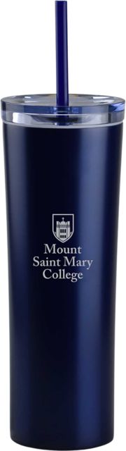 Mount Saint Mary College 16 oz. Tumbler with Straw