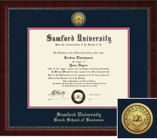 Church Hill Classics Engraved Diploma Frame. Brock School of Business. 11x14 Bachelors/Masters - ONLINE ONLY