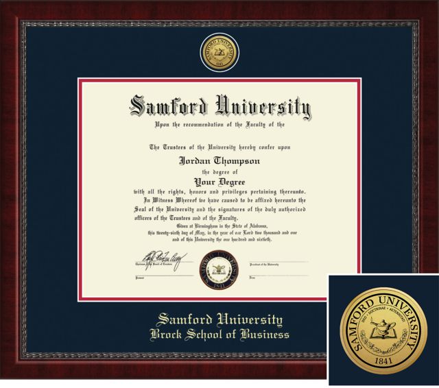 Church Hill Classics Engraved Diploma Frame. Brock School of Business. 11x14 Bachelors/Masters - ONLINE ONLY