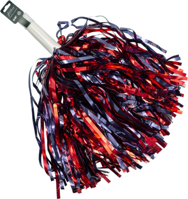 Samford University Short Stick Shimmer Pom