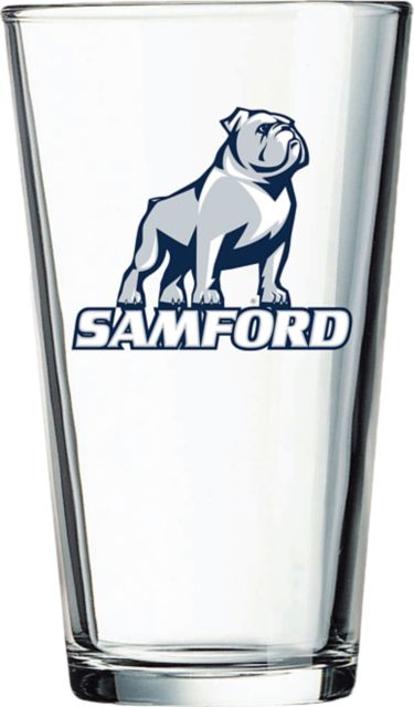 Samford University Bulldogs 16 oz. Glass