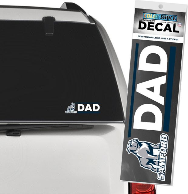 Samford University Bulldogs Dad Decal
