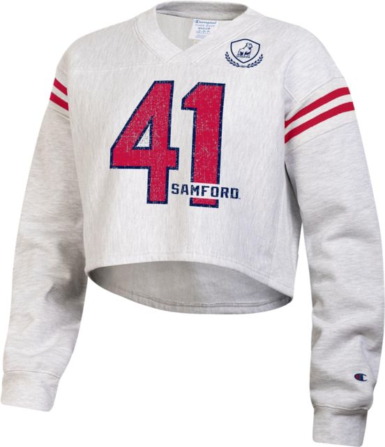 Samford University Women's Crop Crewneck Sweatshirt