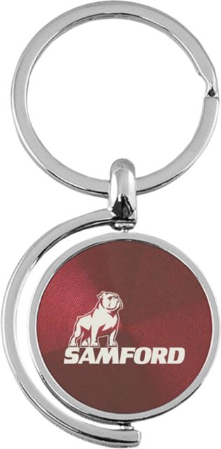 Samford University Bulldogs Spinner Keychain