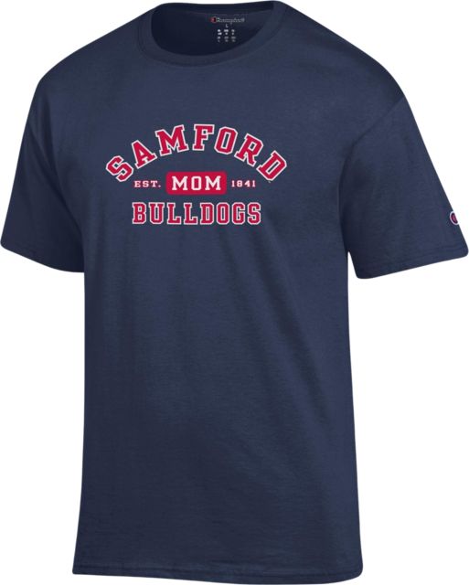 Samford University Bulldogs Mom Short Sleeve T Shirt Samford University