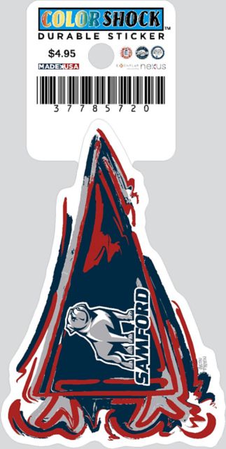 Samford University Bulldogs Durable Sticker