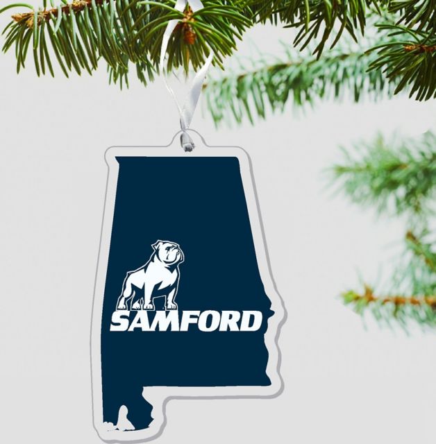 Samford University Bulldogs 3"x4" Ornament