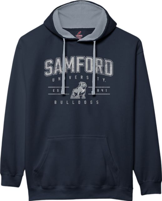 Samford University Bulldogs Colorblock Hooded Sweatshirt