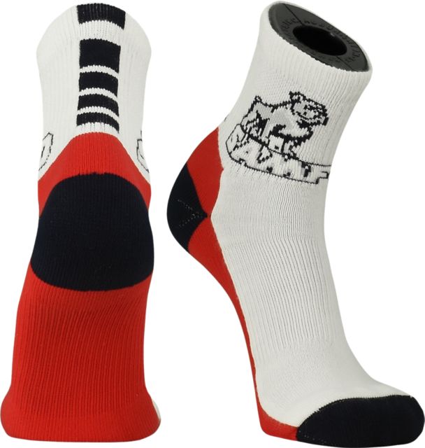 Samford University Bulldogs Quarter Cut Socks