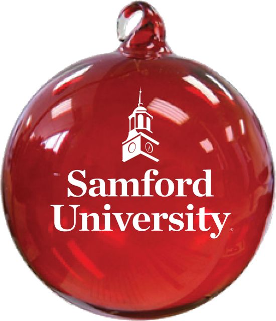 Samford University 3" Handblown Glass Ornament