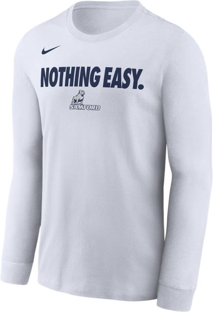 Samford University Bulldogs Basketball Nothing Easy 2025 Bench Long Sleeve T-Shirt
