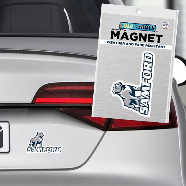 Samford University Bulldogs 4" x 4" Magnet