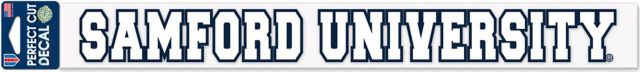 Samford University 2'' x 17'' Perfect Cut Decal