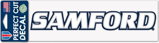 Samford University 3'' x 10'' Perfect Cut Decal