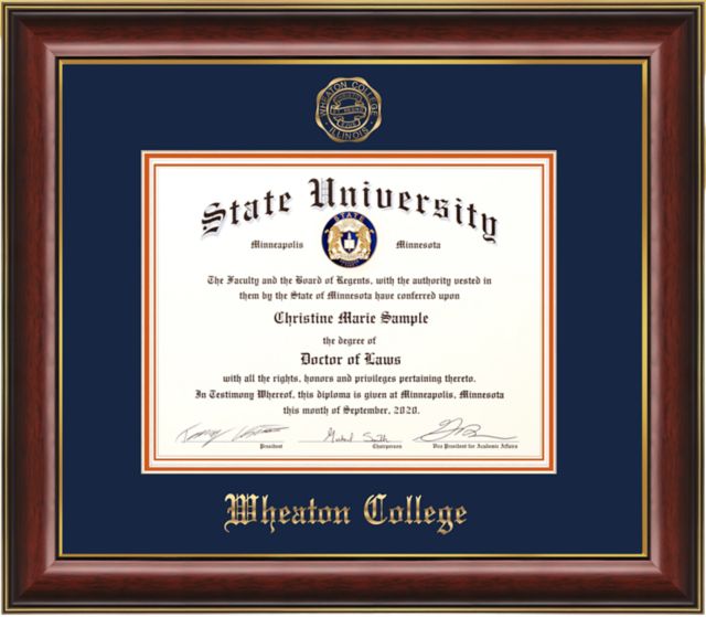 Wheaton College Classic Diploma Frame