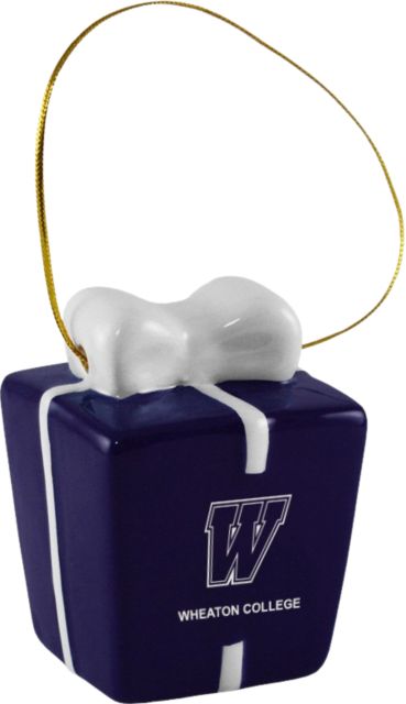 Wheaton College Thunder Present Ornament
