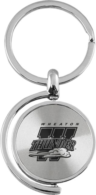 Wheaton College Thunder Spinner Keychain