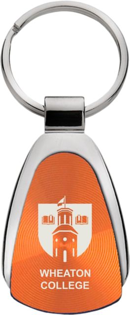 Wheaton College Teardrop Key Tag