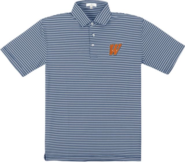Wheaton College Performance Stripe Polo