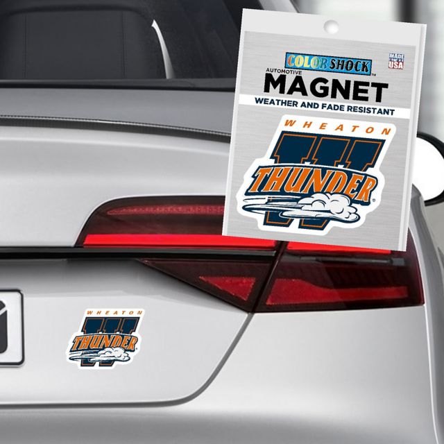 Wheaton College Thunder 4" x 4" Magnet