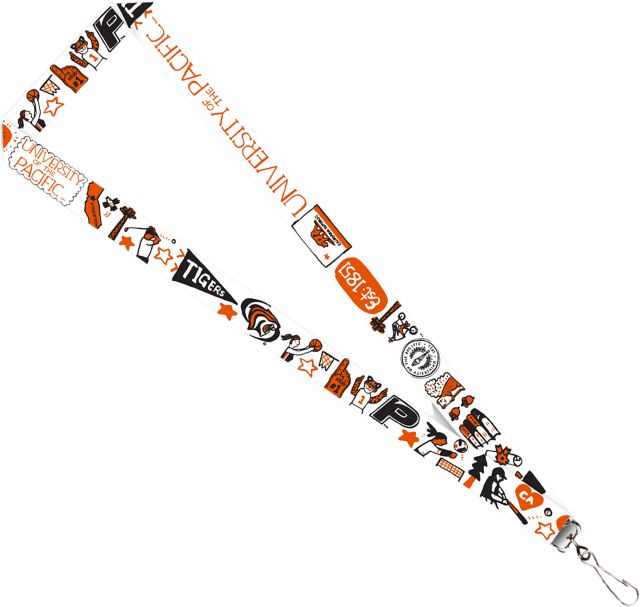 University of the Pacific Julia Gash 3/4'' Satin Lanyard