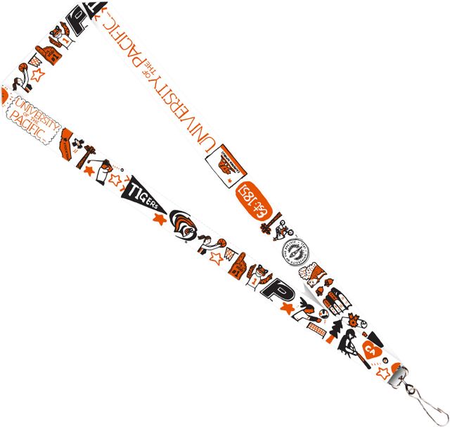 University of the Pacific Julia Gash 3/4'' Satin Lanyard