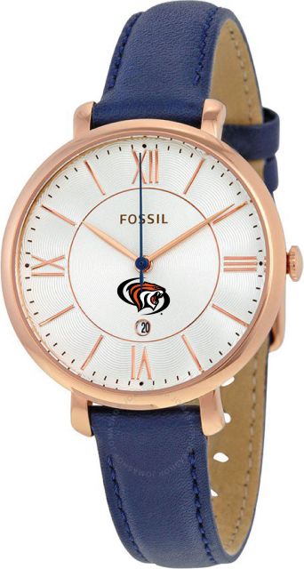Fossil Jacqueline Navy Leather Watch - ONLINE ONLY
