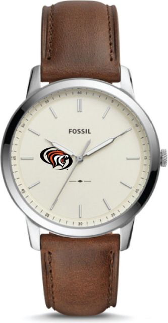 Fossil The Minimalist Three-Hand Brown Leather Watch - ONLINE ONLY