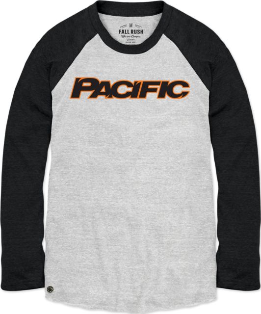 University of the Pacific Tri-Blend Long Sleeve Baseball T-Shirt