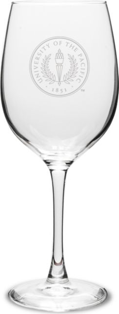 University of the Pacific 16 oz. Wine Glass