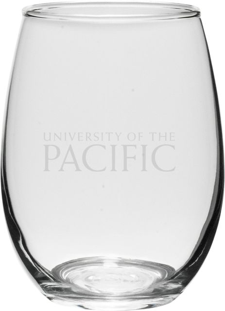 University of the Pacific 21 oz. Stemless Wine Glass