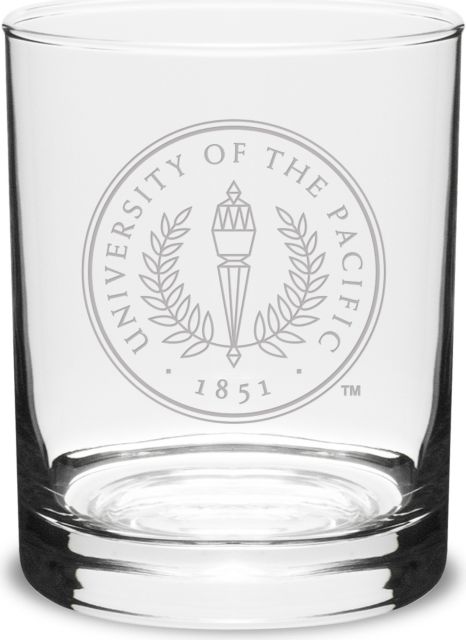 University of the Pacific 14 oz. Glass