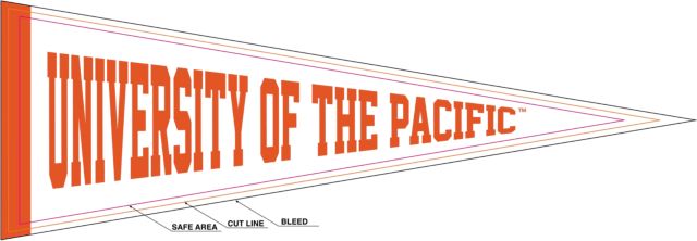 University of the Pacific 5x15 Pennant