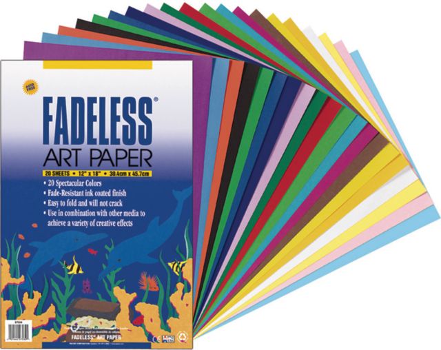 FADELESS PAPER DESIGNER ASSORTED COLOR 20 SHEETS