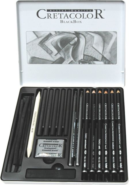 BLACK BOX CHARCOAL DRAWING 20-PIECE SET
