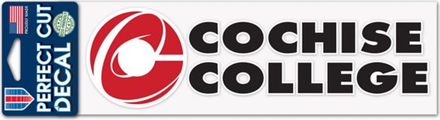 Cochise College Apaches 3 x 10 Perfect Cut Decal
