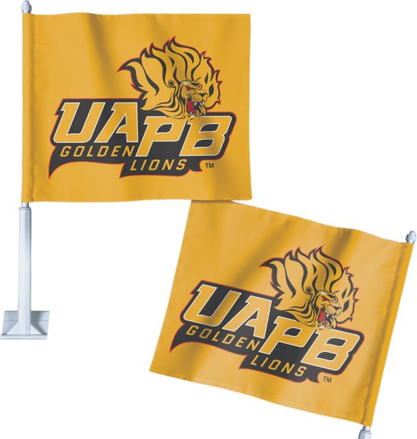 University of Arkansas at Pine Bluff Two Sided Car Flag