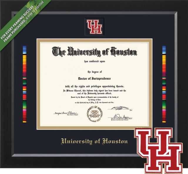 University of Houston 11 x 14 Serape Diploma Frame