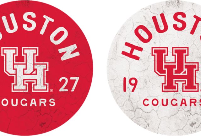 University of Houston Cougars Car Coaster - 2 Pack