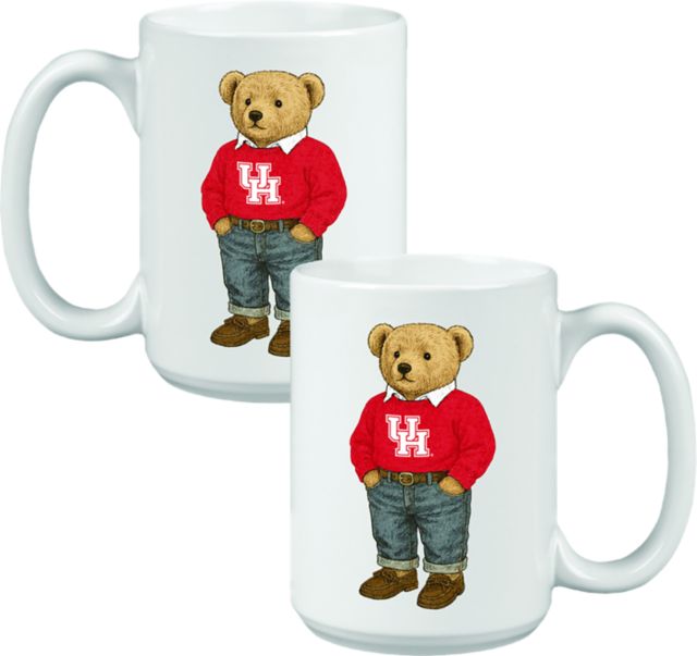University of Houston 15 oz. Teddy Bear Mug