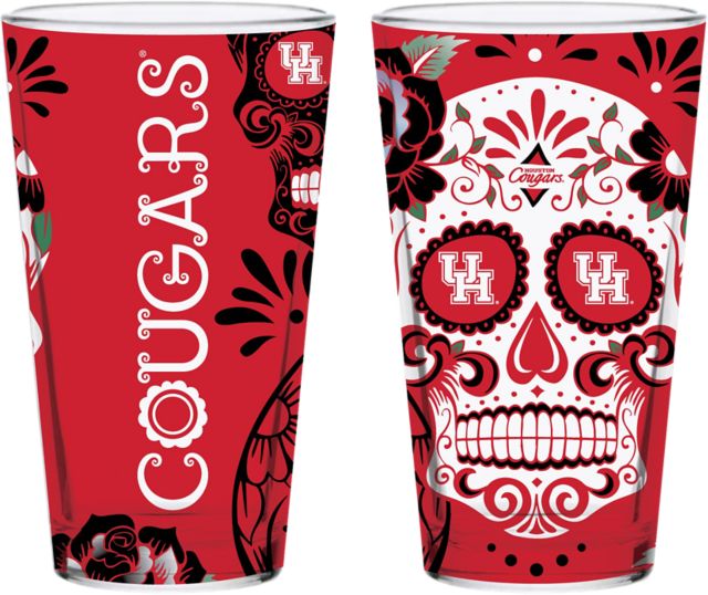 University of Houston Dia De Los Muertos 16oz Pint Glass