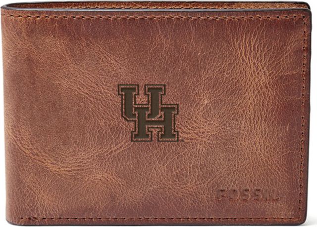 Fossil Leather Derrick Front Pocket Bifold - Brown - ONLINE ONLY