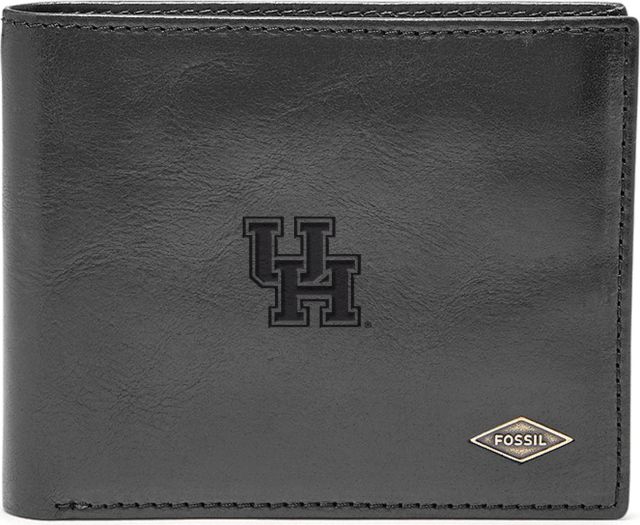 Fossil Leather Ryan RFID Flip ID Bifold - Black - ONLINE ONLY