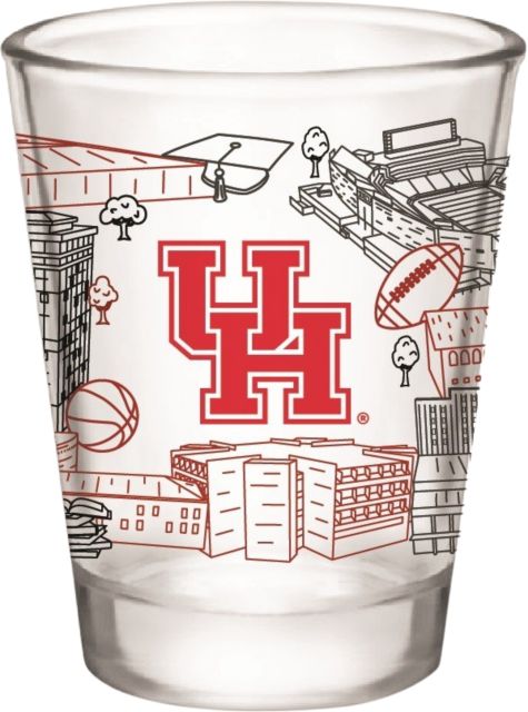 University of Houston 2 oz. Collector's Glass