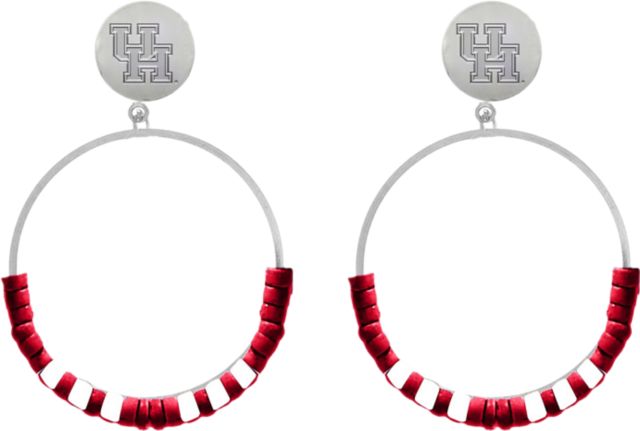 University of Houston Hoop Earrings