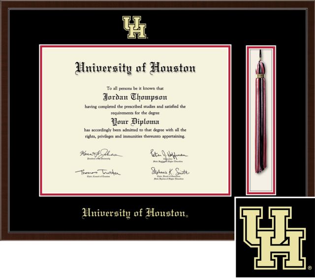 University of Houston 11'' x 14'' Tassel Diploma Frame