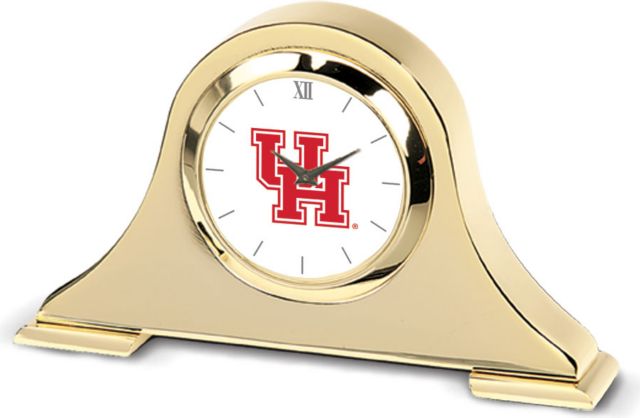 CSI Gold Napoleon Desk Clock With Colored Medallion - ONLINE ONLY