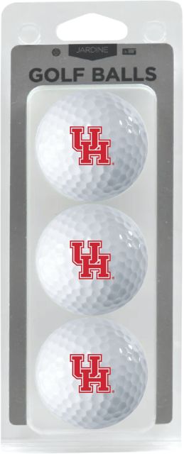 University of Houston 3 Pack Golf Balls