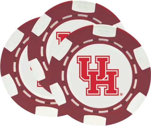 University of Houston Chip Ball Marker 3 Pack