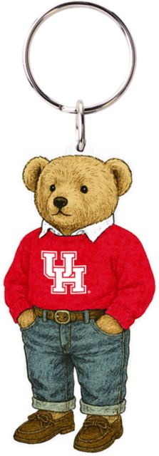 University of Houston Teddy Bear Keychain